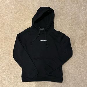 BLACK ALPHALETE SWEATSHIRT